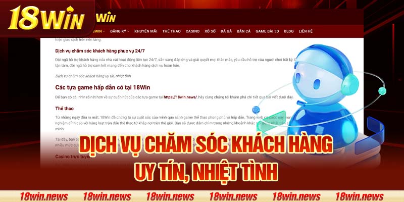 Dịch vụ chăm sóc khách hàng uy tín, nhiệt tình